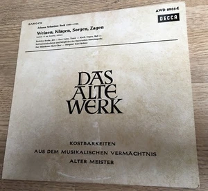 25cm Bach Weine, Klagen, Sorgen, Sagen Kantate BWV 12 Karl Richter Decca NM - Bild 1 von 3