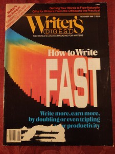 WRITERs DIGEST November 1986 Orson Scott Card Lisa Collier Cool Roy Blount Jr