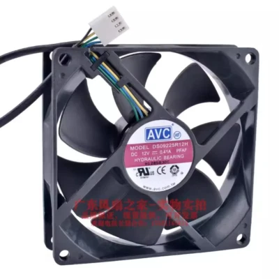 DS09225R12H 9025 9cm 12V 0.41A 4-wire PWM temperature controlled cooling fan - Image 1 of 4
