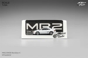 MicroTurbo 1:64 MR-2 SW20 REVISION 4 Ver.2 Metallic white Diecast Model Car - Picture 1 of 4