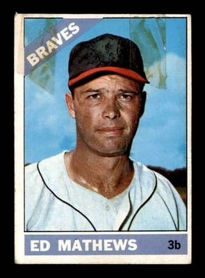 1966 Topps #200 Eddie Mathews   POOR X3577540 - Image 1 of 3