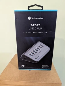 7 Port Hub USB 3.2 Gen2 Data 10Gbps Type C To USB Laptop PC MacBook Flash Drives - Picture 1 of 2