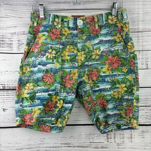 SLVDR Mai Tai Mens Hawaiian Shorts Size Small Tropical Vacation 100% Cotton - Picture 1 of 8