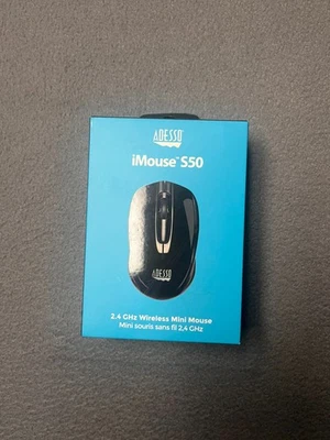 ADESSO iMouse S50 Wireless Mini Mouse Ambidextrous Design Work Home Brand New - Image 1 of 4