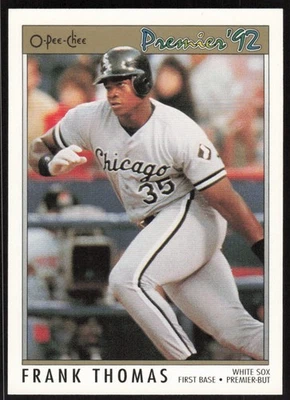 1992 O-Pee-Chee Premier Frank Thomas Baseball Card #59 - Chicago White Sox - Image 1 of 2
