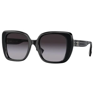 Womens Burberry Sunglasses Be4371 Helena Black /Grey Gradient Sunnies - Picture 1 of 5