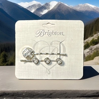 Brighton BONJOUR Bobby Pin Set NWT List $42 Rare Find! - Image 1 of 3