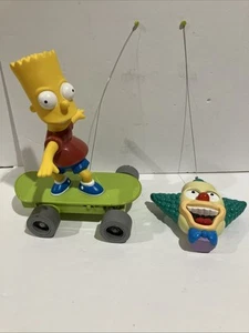 BART SIMPSON su SKATEBOARD Telecomando Giocattolo Vintage Simpsons Krusty Clown FUNZIONANTE - Foto 1 di 7