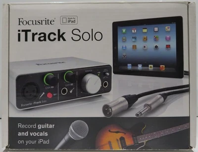 Focusrite ITRACK SOLO LIGHTNING USB Audio Recording Interface For iPad/Mac - Image 1 of 4