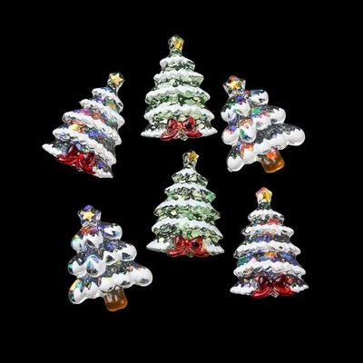 30 dijes a granel de respaldo plano cabujones esmaltados de resina para árbol de Navidad para hágalo usted mismo Foto 1 de 3