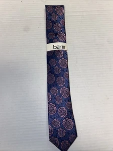 Bar III Men's Slim Skinny Neck Tie Purple Pink Rose Renner Floral 2.5" MSRP $55 - Picture 1 of 4