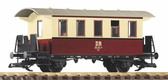 Piko 37928 G Scale DR III 2-Axle Coach Beige/Brown - Image 1 of 1