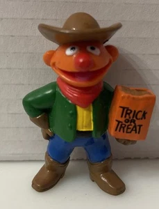 Vintage Cowboy Ernie Trick or Treat Halloween Figure Sesame Street - Picture 1 of 3