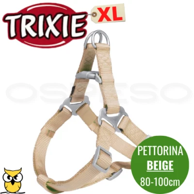 TRIXIE PETTORINA CANE ECCO SPORT RAPID MISURA XL COLORE BEIGE 80-100CM - Immagine 1 di 2