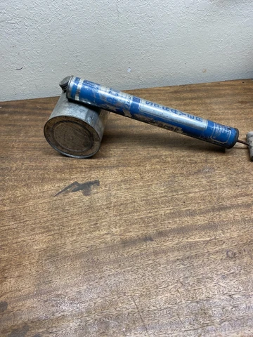 Vintage Acme Tin Metal Bug Sprayer Duster Insecticide Hand Pump~Traverse City MI Cover