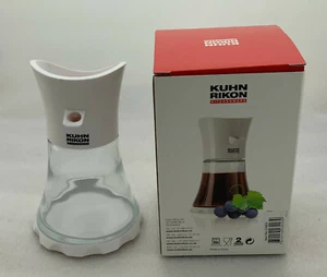 Kuhn Rikon Mini Vase Cruet Oil and Vinegar Glass Dispenser White colour 200 ml - Picture 1 of 11