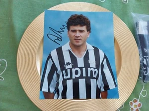 Rarissima Foto Originale Rui Barros JUVENTUS AUTOGRAFO Firma 1989 DA Collezione - Foto 1 di 5