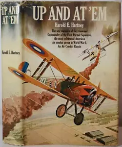 UP AND AT 'EM Hartney. WW1 Canadian Ace Pilot. RFC USAAS, Red Baron - Picture 1 of 6