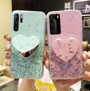 For Samsung Galaxy S21 A20 S20 Ultra A71 A51 S10 A21S Glitter Mirror Case Cover