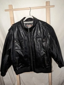 Brave Soul 100% Polyester FAUX/Fashion/Vegan Men's Modern Jacket Sz XL - Picture 1 of 4