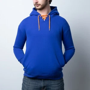 Felpa con cappuccio blu reale, regalo da uomo, felpa blu reale, felpa con cappuccio blu reale semplice - Foto 1 di 27