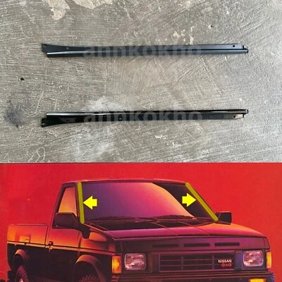 86-97 para Nissan Navara Hardbody D21 parabrisas delantero moldura sello metálico Foto 1 de 4