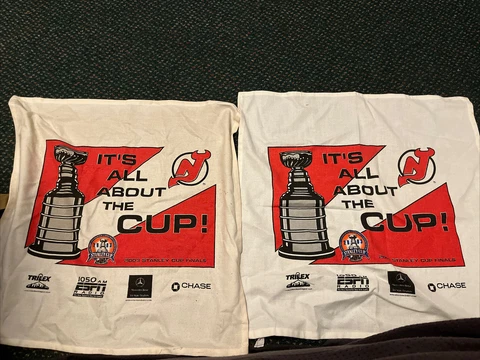 New Jersey Devils 2003 Stanley Cup Final Rally Towel "It's All About the Cup!" Cover
