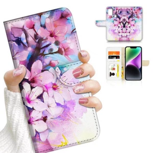 ( For Nokia C22 ) Wallet Flip Case Cover AJ26074 Cherry Blossom - Photo 1 sur 7