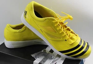 Adidas Adizero TJ 2 pista y campo Q34045 para hombre talla 14 amarillo - Imagen 1 de 5