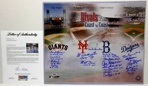 PSA Duke Snider Monte Irvin 20 Signed Autographed Auto Giants vs Dodgers 16x20 - Picture 1 of 11