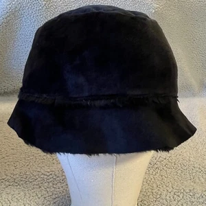 Vintage Nils Hat Womens Black Faux Fur Acrylic Polyester - Picture 1 of 9