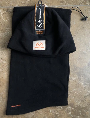 NEW RealTree Fleece Beanie & Gaiter Black - Image 1 of 4