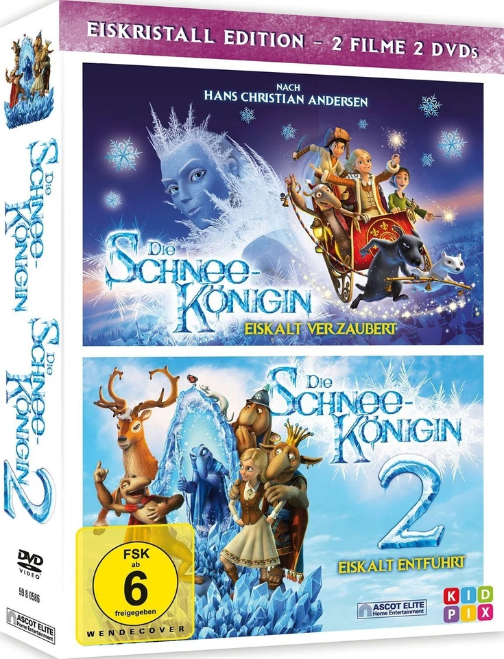 DIE SCHNEEKÖNIGIN 1+2 (2ER BOX)  2 DVD NEW  - Image 1 of 1