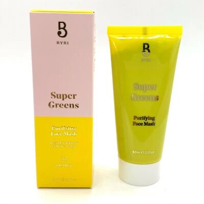 Bybi Super Greens Purifying Face Mask ~ Balance ~ 60ml - New & Boxed - Free P&P - Image 1 of 3