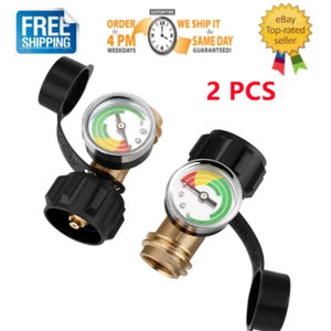2Pcs LP Tank Gauge Upgraded Propane Tank Level Indicator with QCC1 for 5-40 lb - Picture 1 of 9