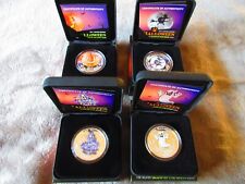 2014-2017 Halloween JACK O LANTERN WITCH MOON HAUNTED HOUSE GHOST Coins ART MINT