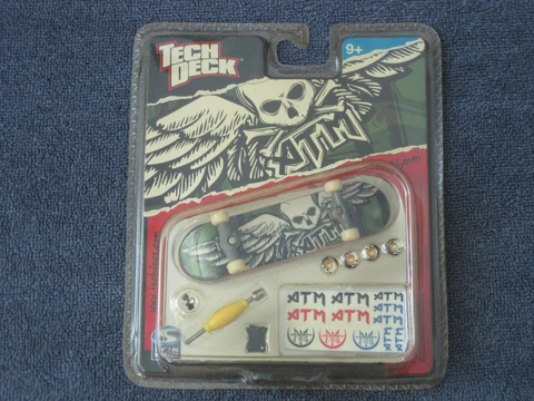 ATM Tech Deck skateboard 96mm fingerboard rare vintage NOS Sealed Zoo York VHTF Cover