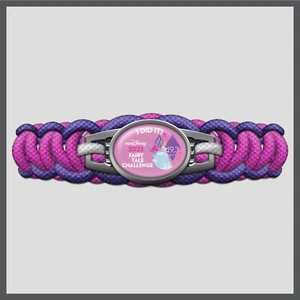 Hand Made Princess 19.3 Challenge I DID IT! 2023 RunDisney Paracord Bracelet - Picture 1 of 5