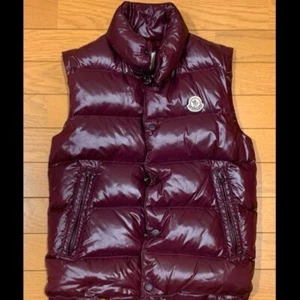 Rare Moncler Down Vest Tibet Rare 00 Size Bordeaux Free Shipping From JPN - Picture 1 of 16
