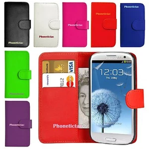 Flip Leather Wallet Case Cover For Samsung Galaxy S3 4 5 6 7 MINI NOTE 2 3 J1 - Picture 1 of 10