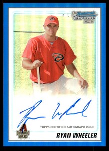2010 Bowman Chrome Prospects Blue Refractors #BCP222 Ryan Wheeler Auto /150