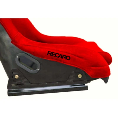 Protector lateral asiento cubo completo RECARO rojo negro logo x2setsPrevenir desgarros Foto 1 de 4
