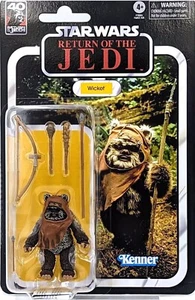 NUOVO 2023 Kenner Star Wars 40° Anniversario Retro Serie Nera WICKET ROTJ RARO! - Foto 1 di 1