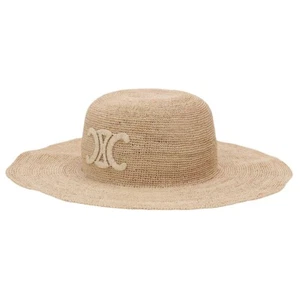 Sombrero de Paja CELINE Mujer Triunfo Rafia AA0580S96 03NA Natural Talla M - Imagen 1 de 11