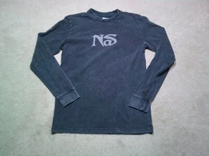 Nas If I Ruled The World T-Shirt Shirt Mens Small Gray Double Sided - Picture 1 of 8