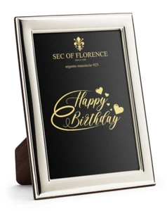 Marco de fotos de plata esterlina 925 maciza de 10x8” pulgadas para cumpleaños 7312/20x25HB*G1*Reino Unido - Imagen 1 de 9