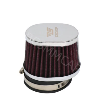 2pcs Motorcycle Cold Air Intake Cleaner High Flow Air Filter Pod Kit Accessories - Image 1 of 4