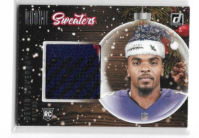 Devin Duvernay 2020 Donruss rookie sweaters    BALTIMORE RAVENS - Image 1 of 1