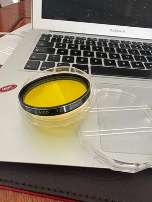AICO 55MM Y2 YELLOW B&W CONTRAST INCREASING FILTER - Image 1 of 4