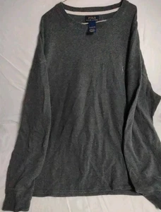 Polo Ralph Lauren Thermohemd Herren 3XLT grau Waffelstrick Langarm Pullover - Bild 1 von 5
